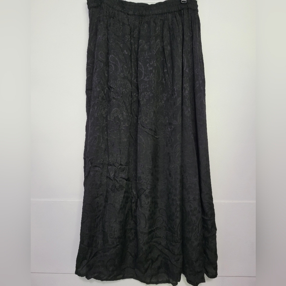 Vntg Nitin NY Jacquard Maxi Dress in Black Size Medium? - Picture 6 of 7